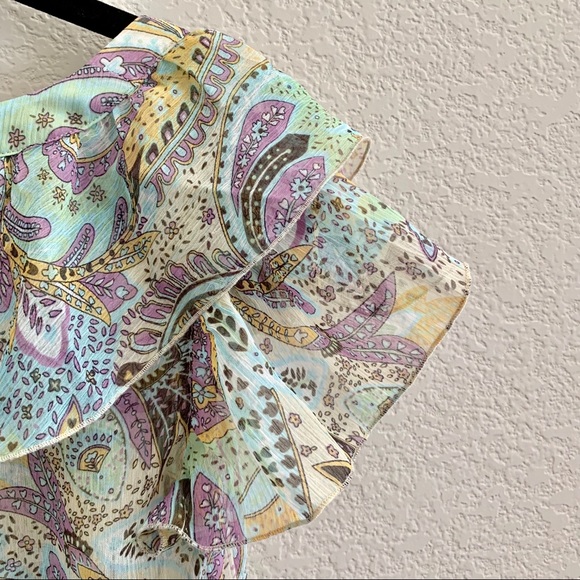 Esprit sheer ruffled top - Picture 3 of 4